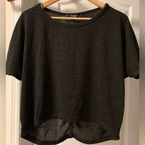 Forever 21 Short Sleeve Top in Black - Size Small